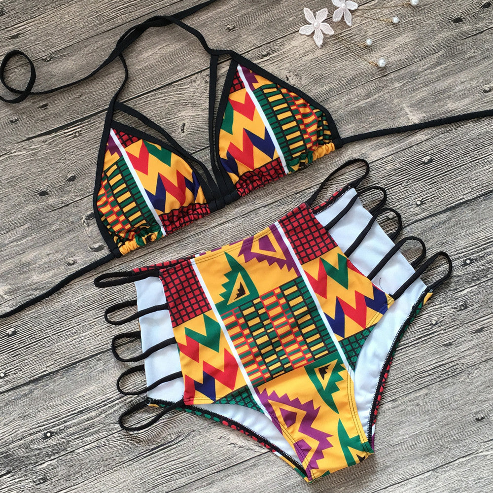 Women's Split Bikini Swimsuit Digital Printing