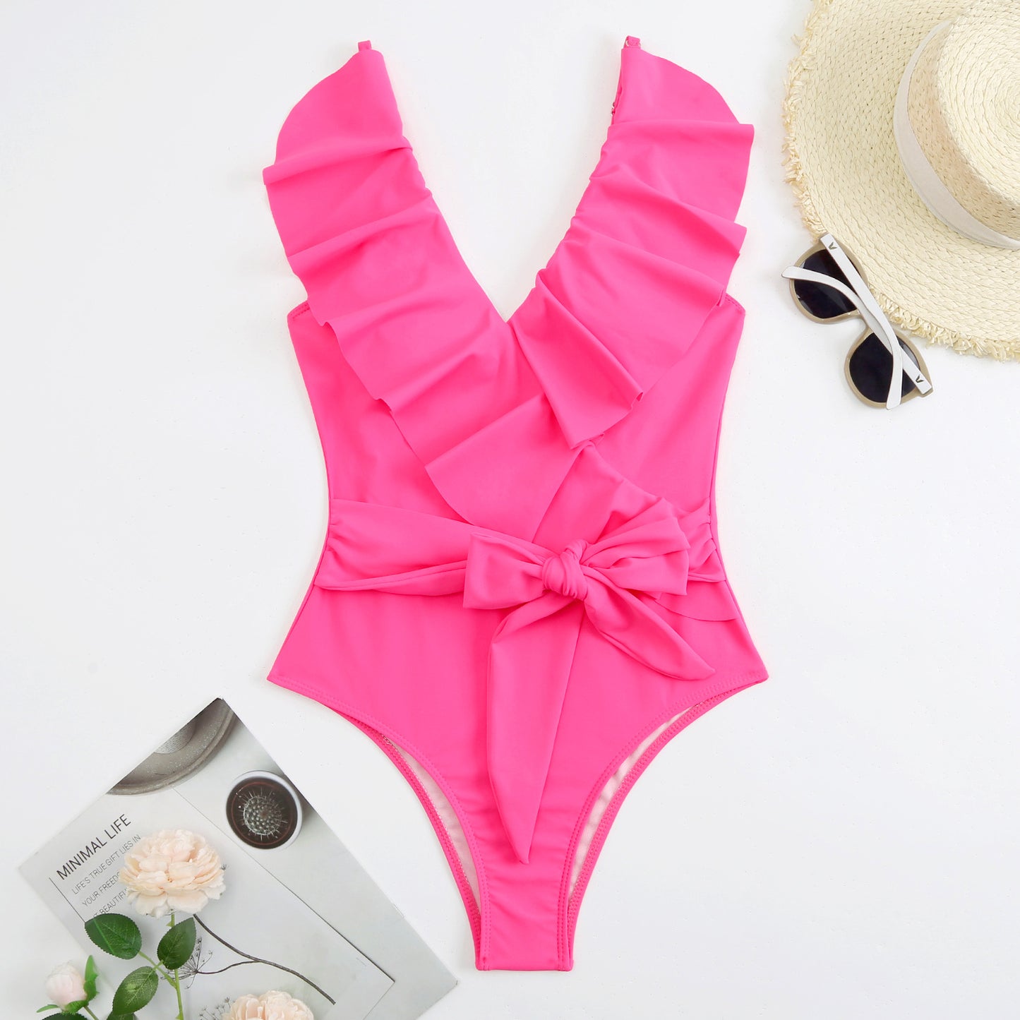 Swimsuit Lace Up Ladies One Piece Bikini