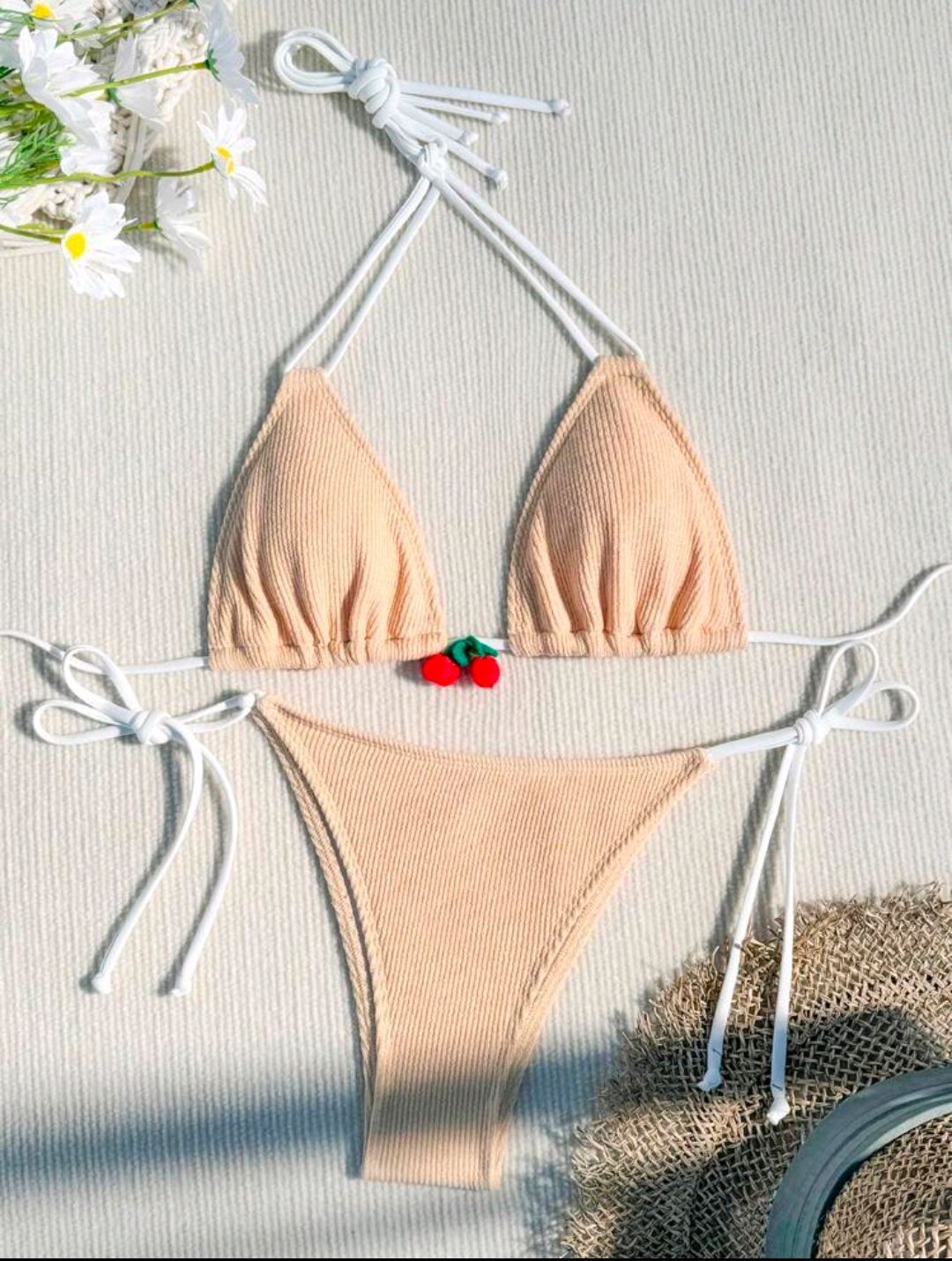 Cross-border Sexy Wind Beach Holiday Hot Spring Bikini Swimsuit