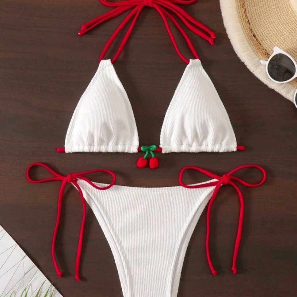 Cross-border Sexy Wind Beach Holiday Hot Spring Bikini Swimsuit