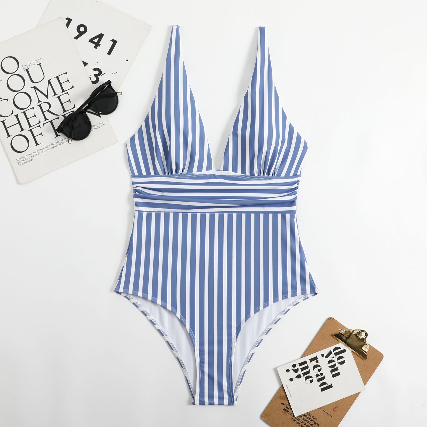 One-piece Swimsuit Striped