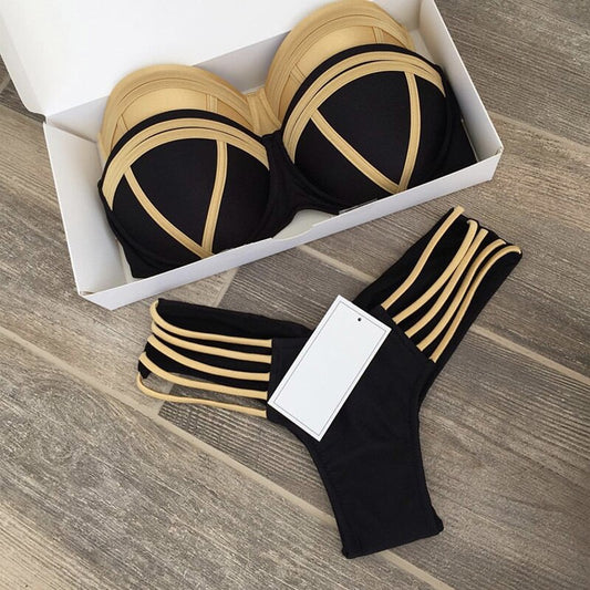 Split swimsuit set