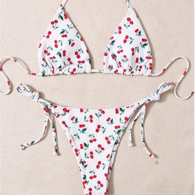 Tatil Bölünmüş Halter Bikini