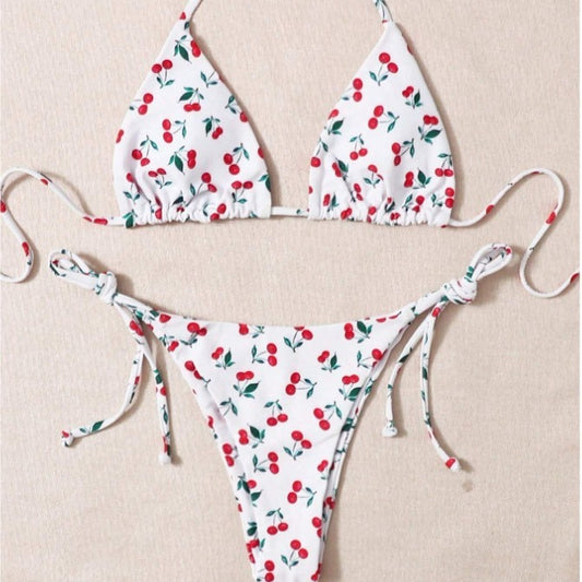 Tatil Bölünmüş Halter Bikini