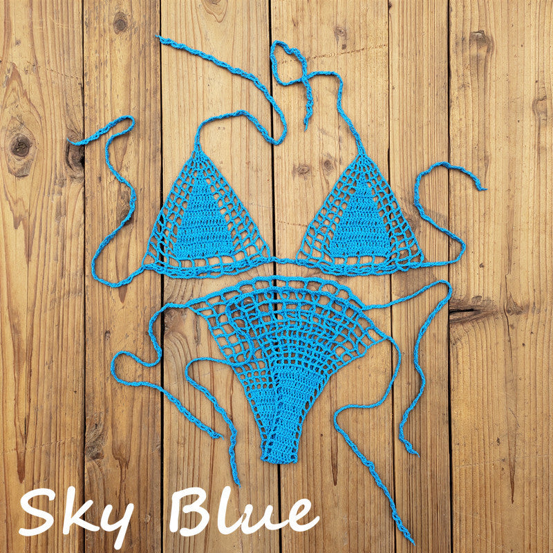 Handmade Crochet Mini Bikini Suit Beach Micro Swimsuit