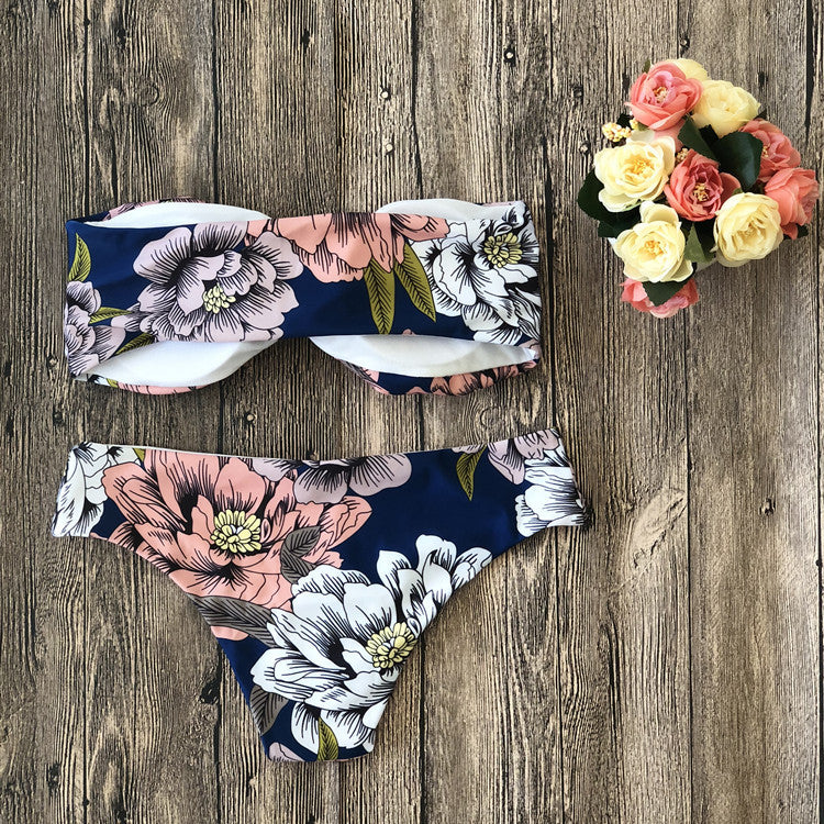 Flower Bikini Swimsuit