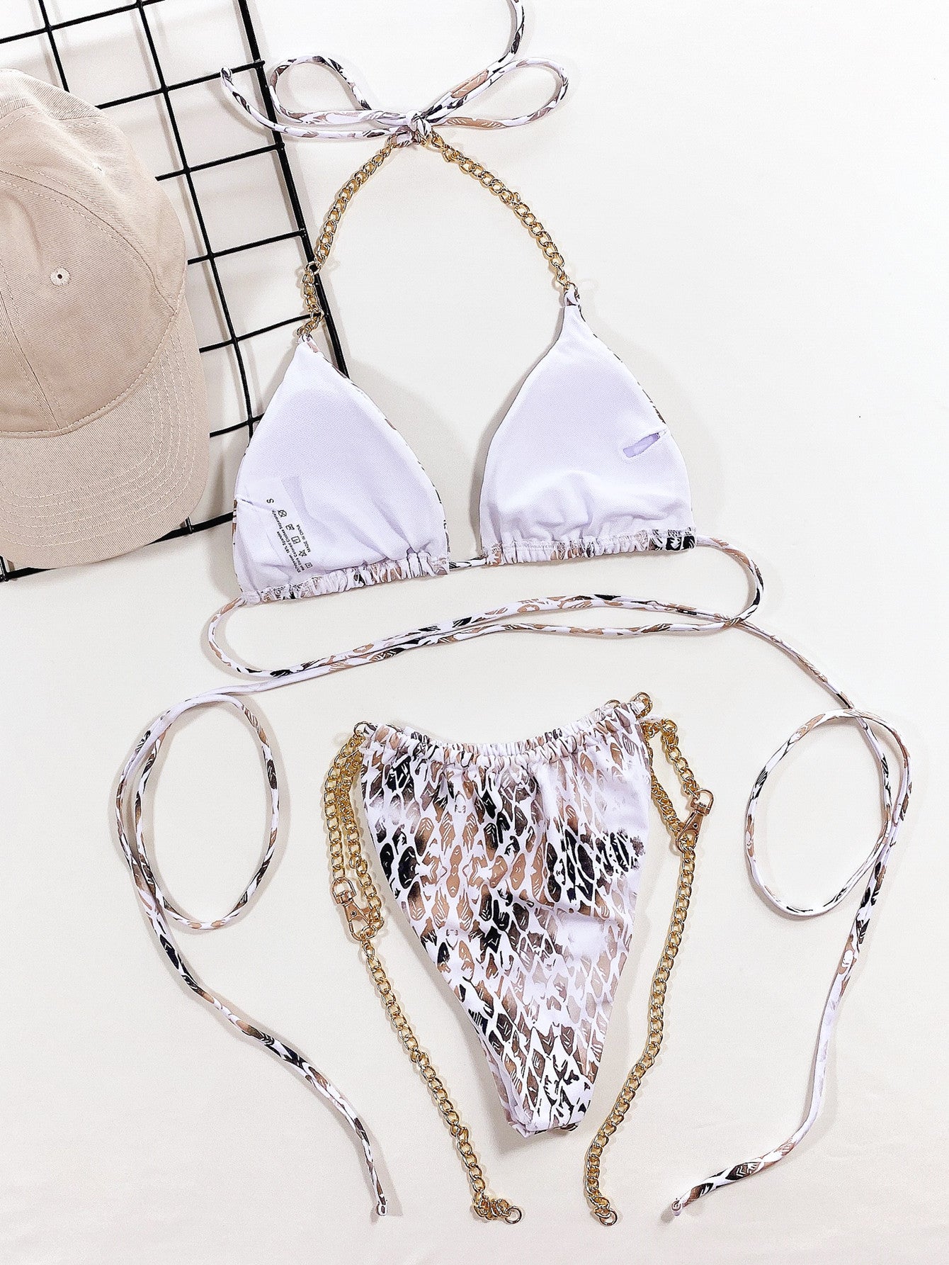 Women's Split Swimsuit Triangle Bag Bikini