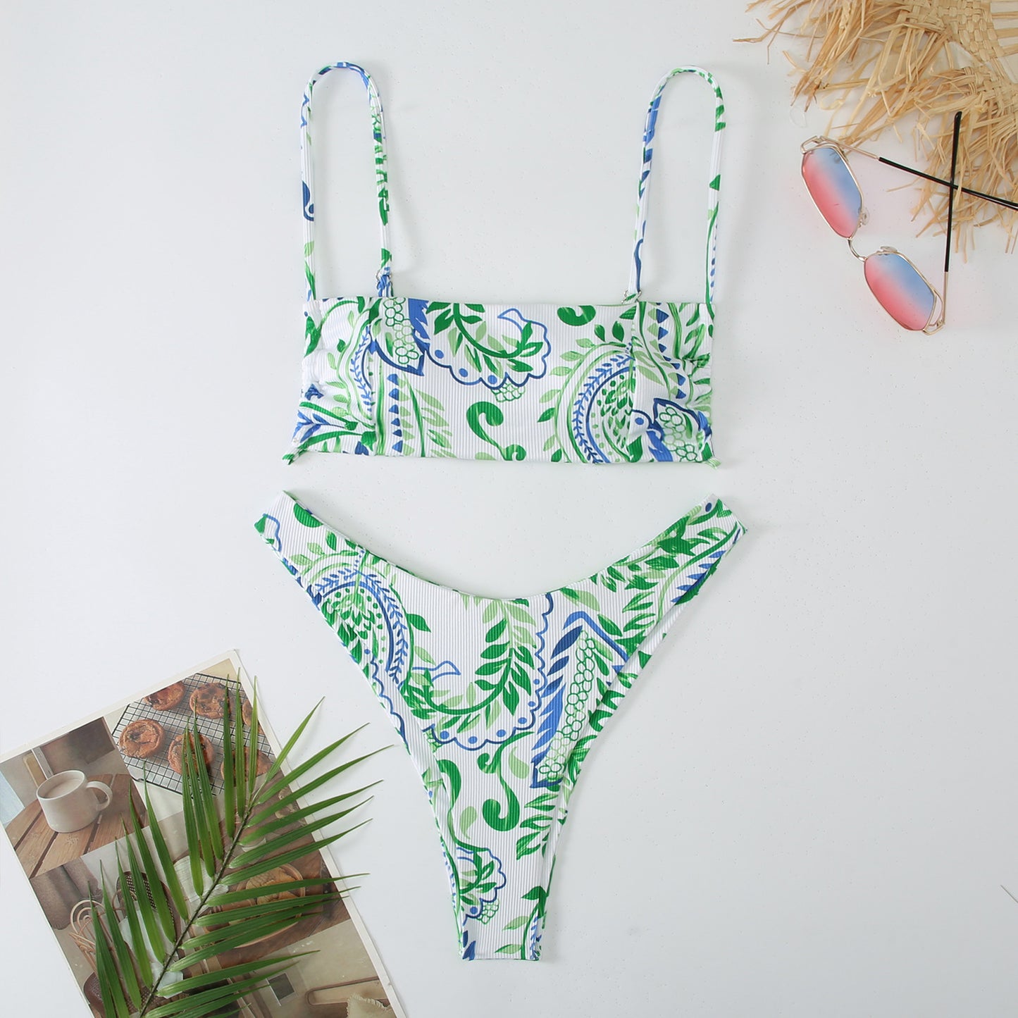 Printed Split Swimsuit European And American Swimsuit