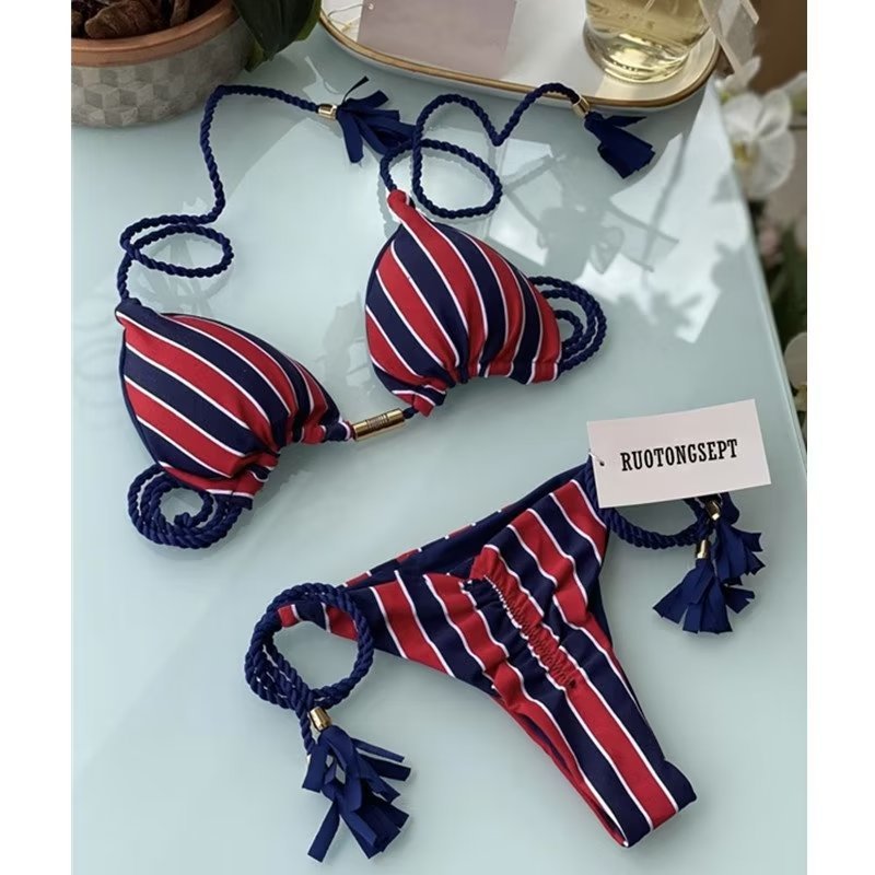 Seaside Hand-knitted Rope Bikini