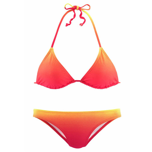 Gradient Positioning Üçgen Dantel Düşük Bel Bikini