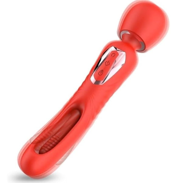 Female AV Vibrator- With 10 Vibration Modes, Adult- G-spot Clitoral Dildo, Adult- Sex- Toys