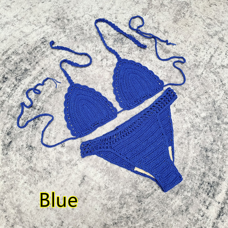 Handmade Crochet Bikini Beach Skirt Swimsuit Suit