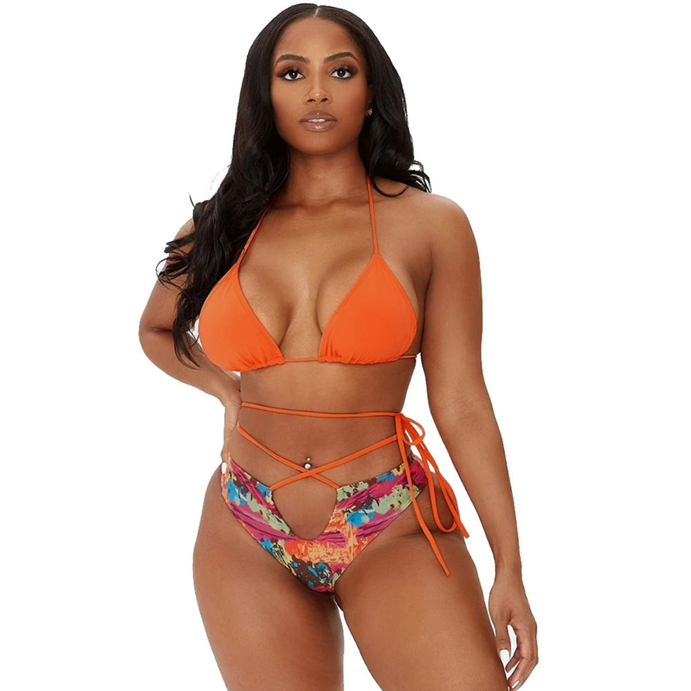 Women's Waist Tie Bikini Swimsuit