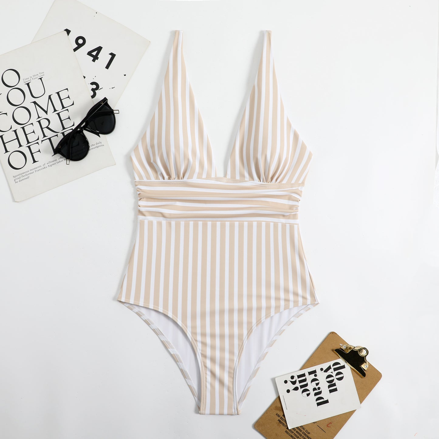 One-piece Swimsuit Striped