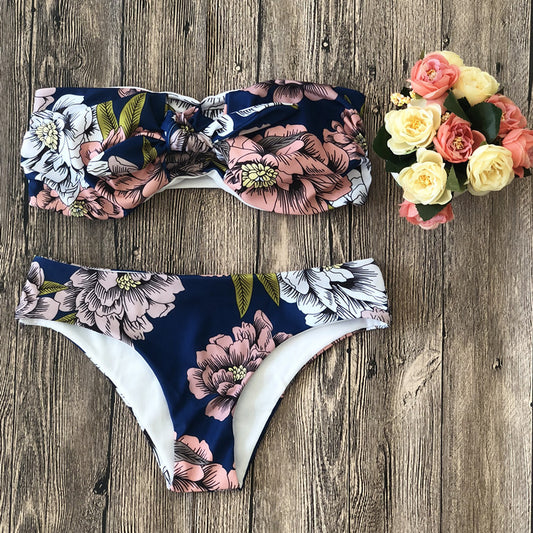 Flower Bikini Swimsuit