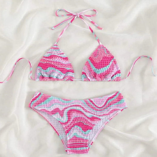 Women's Split System With Tight Bikini Swimsuit - Peek A Boo Undies