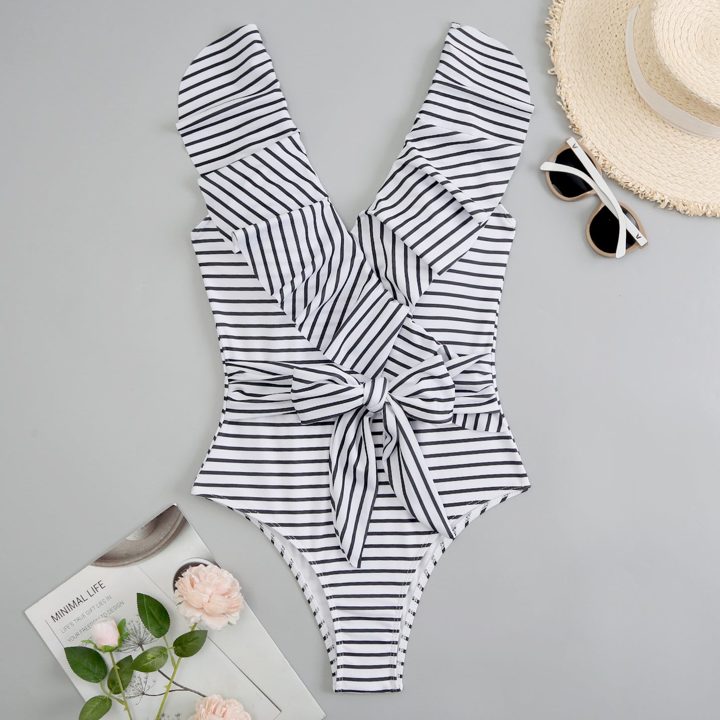 Swimsuit Lace Up Ladies One Piece Bikini