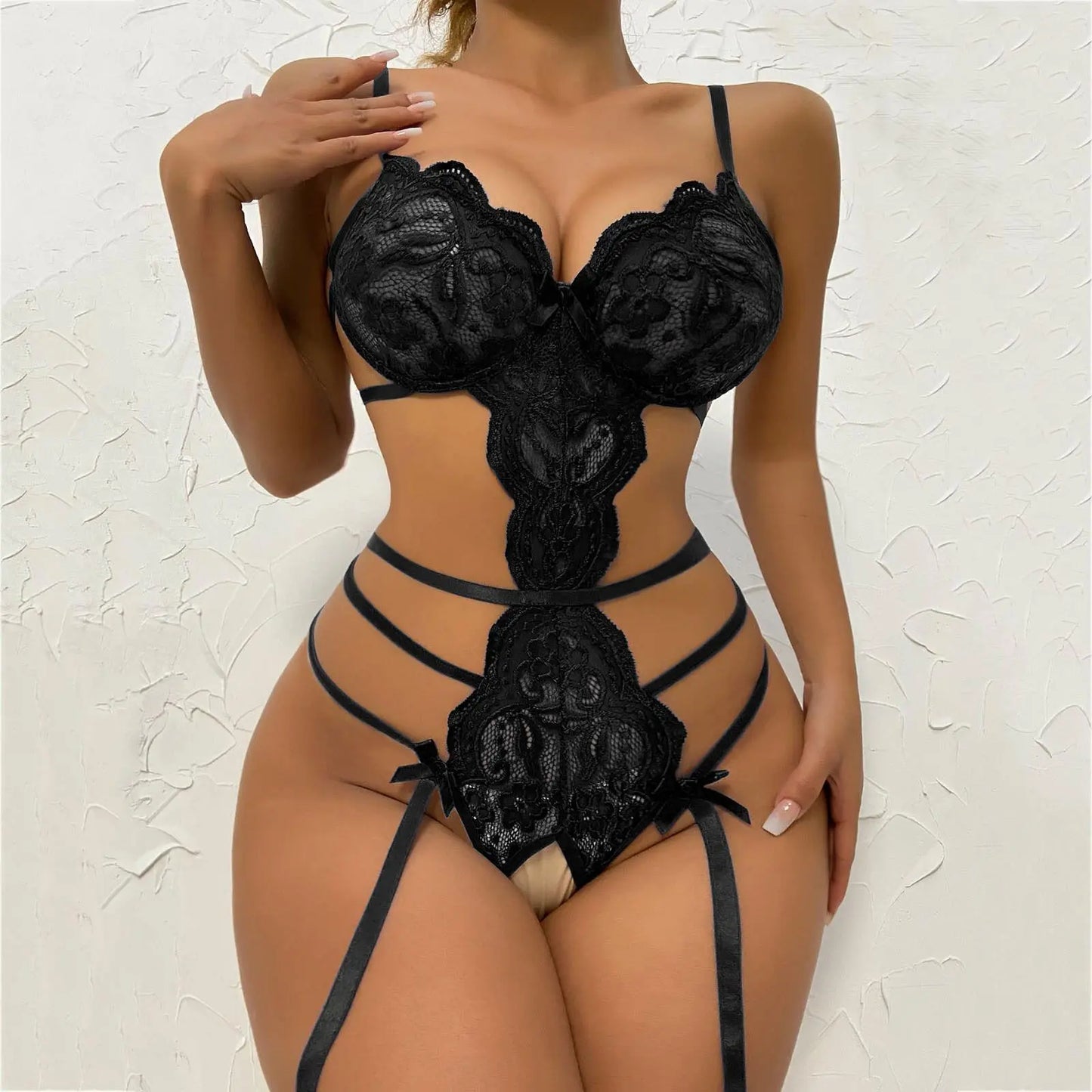 Lingerie Lace Transparent Bodysuit Pajamas - Image #7