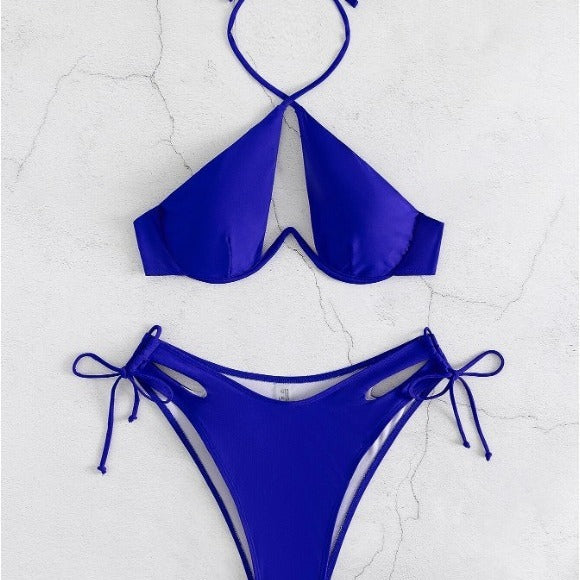 Women's Halter Bikini European And American Foreign Trade Swimsuit - Peek A Boo Undies