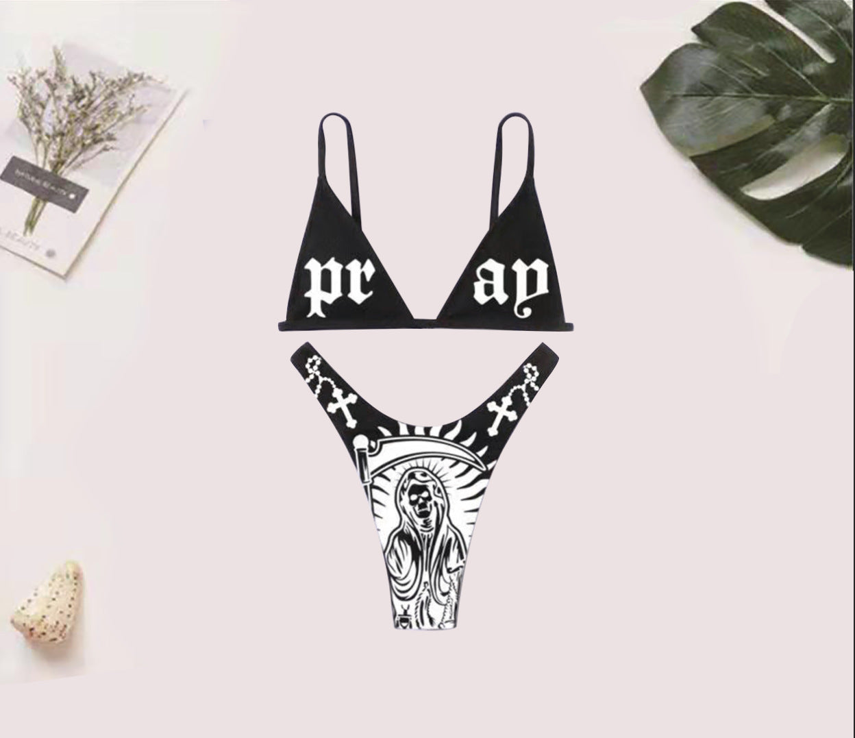 Bikini Swimsuit Funny Punk Women