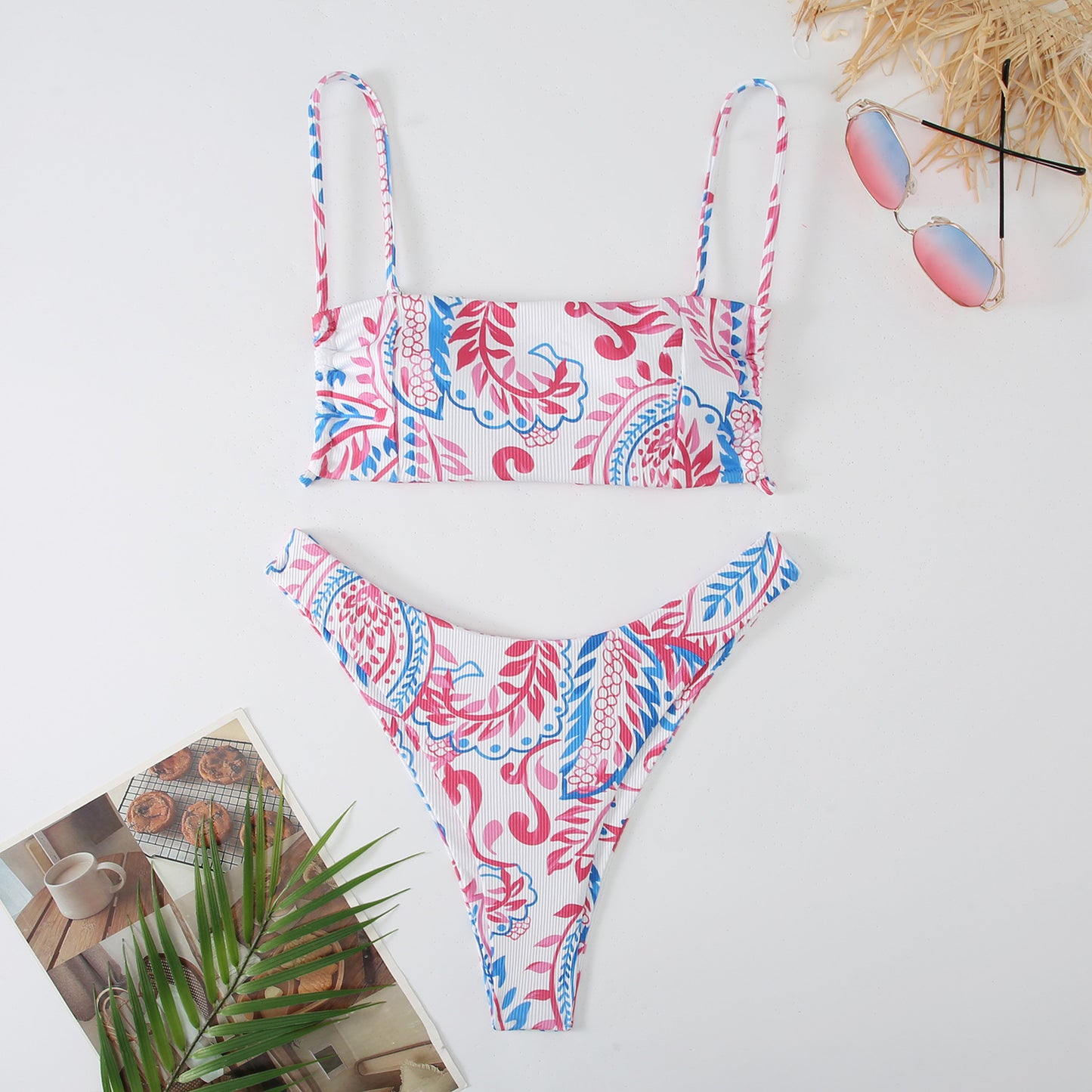 Printed Split Swimsuit European And American Swimsuit