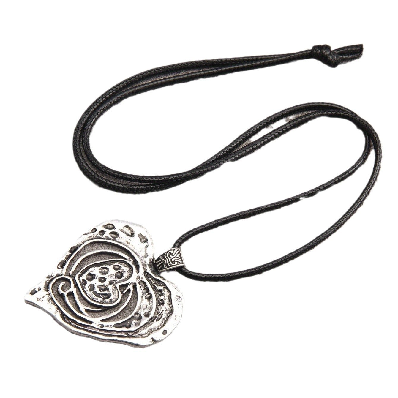 Simple Heart-shaped Metallic Senior Love Necklace