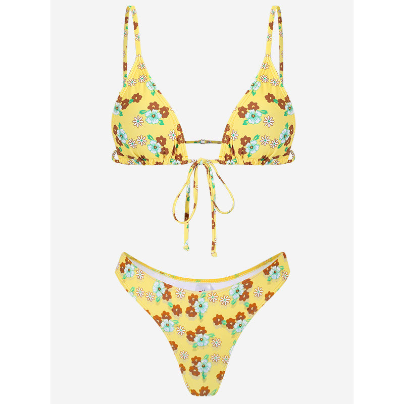 Digital Print Bikini Ladies Split Swimsuit