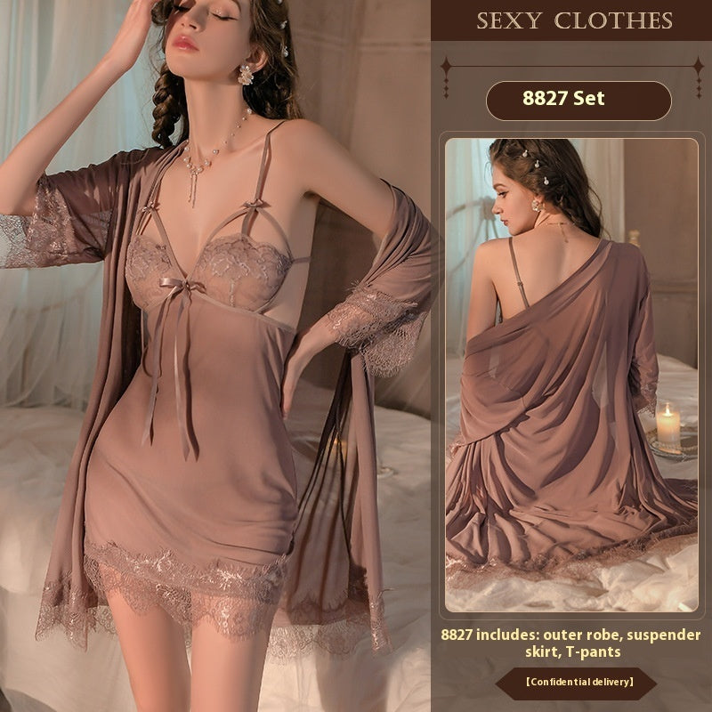 Lingerie Night Skirt Suit