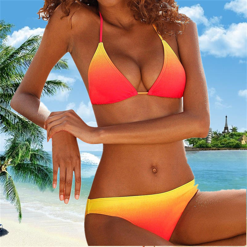 Swimsuit Women's Gradient Series Split Swimsuit Bikini