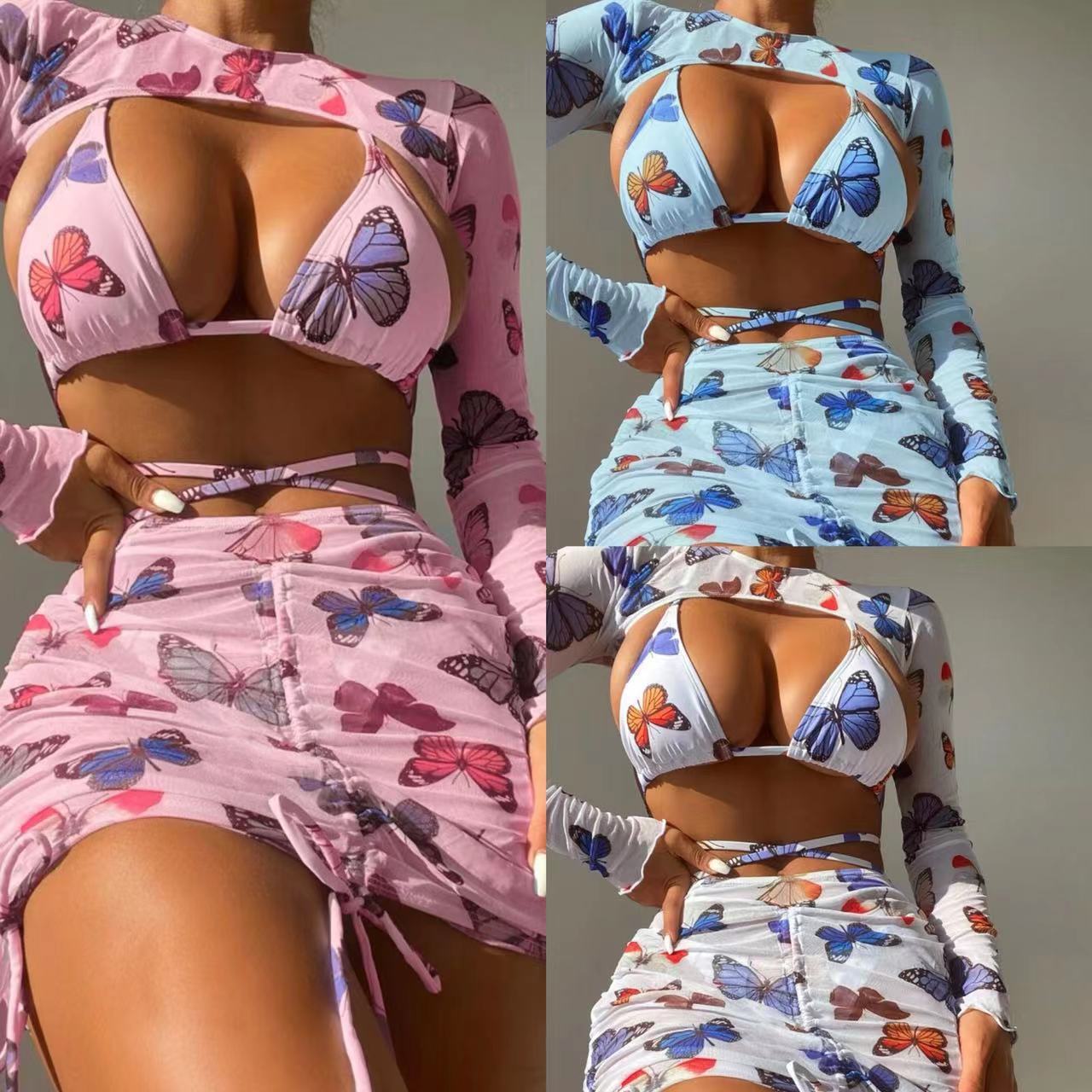 Butterfly Four-piece Set Bikini