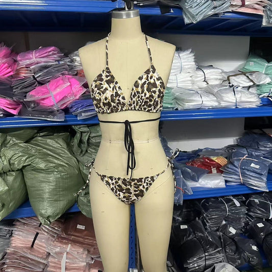 Bikini Swimsuit Leopard - Peek A Boo Undies