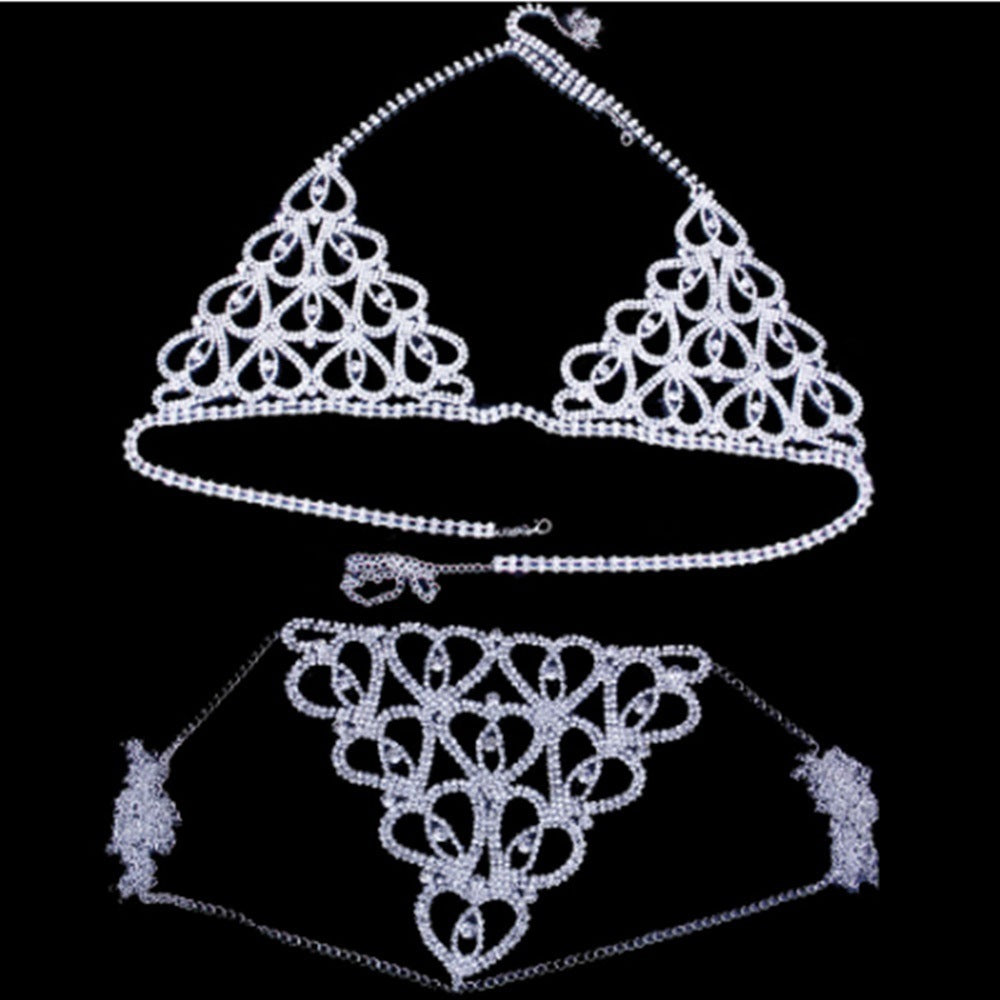 Rhinestone Love Bikini - Peek A Boo Undies
