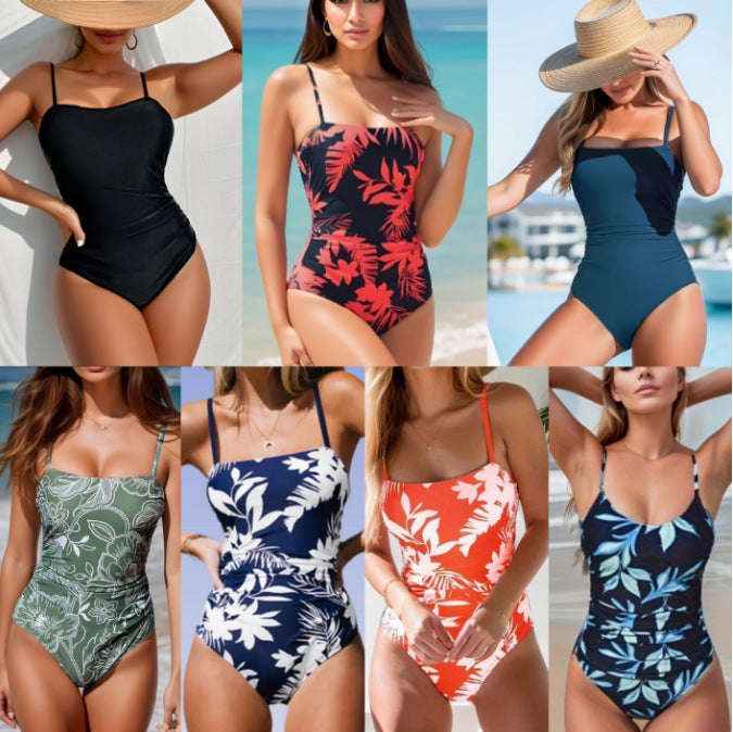 Women's Bikini Printed One-piece Swimsuit