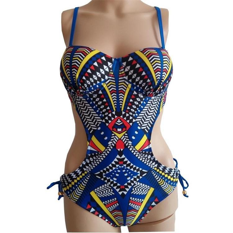 Women's Printed One Piece Bikini Swimsuit