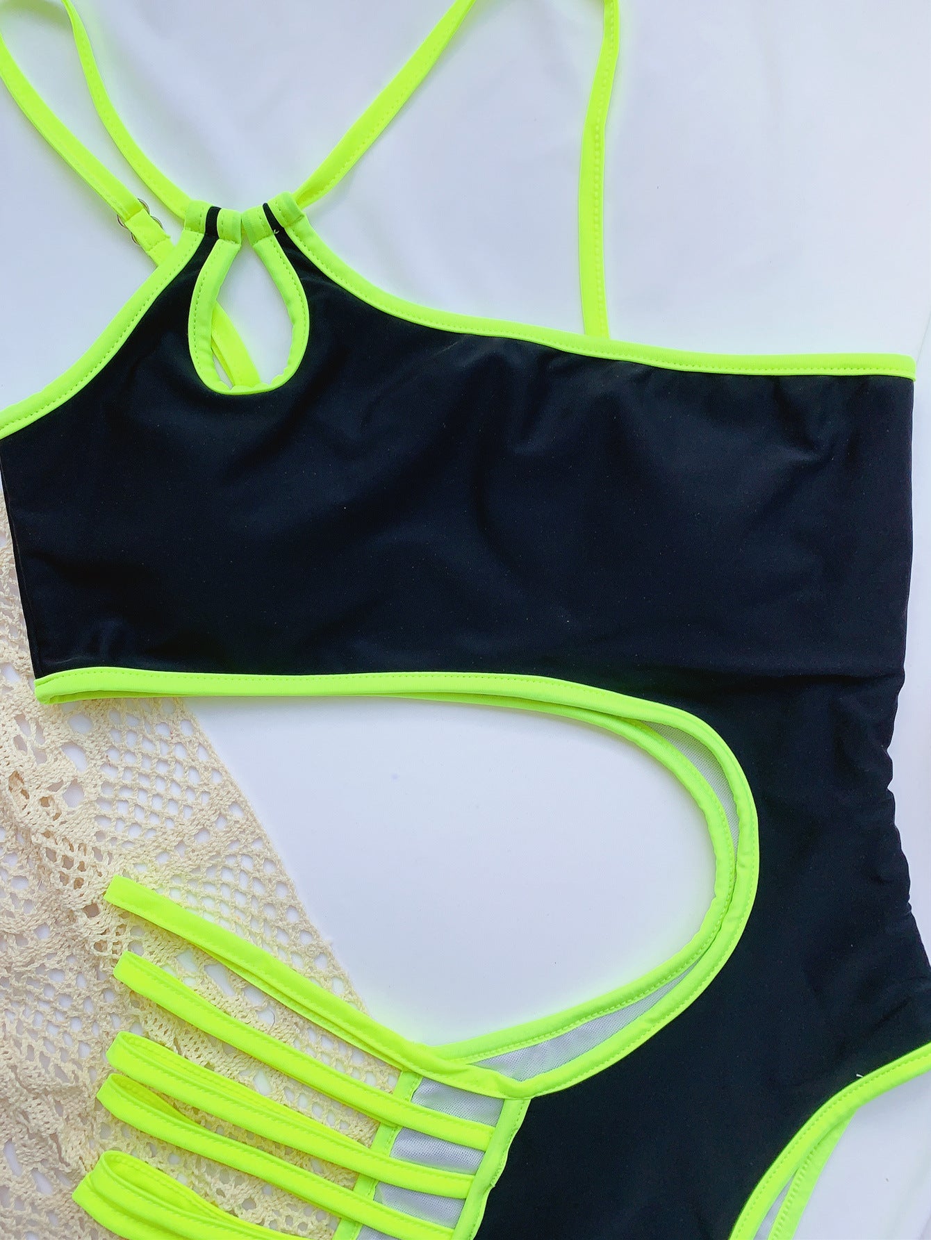 One-piece Swimsuit Over-style Bikini Color Matching