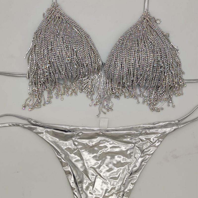 New Diamond Swimsuit Diamond Flowing Diamond Bikini Night - Peek A Boo Undies