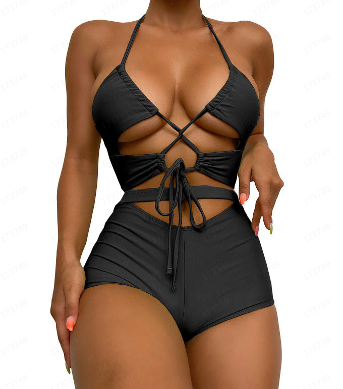 Solid Sexy String Women's Swimsuit