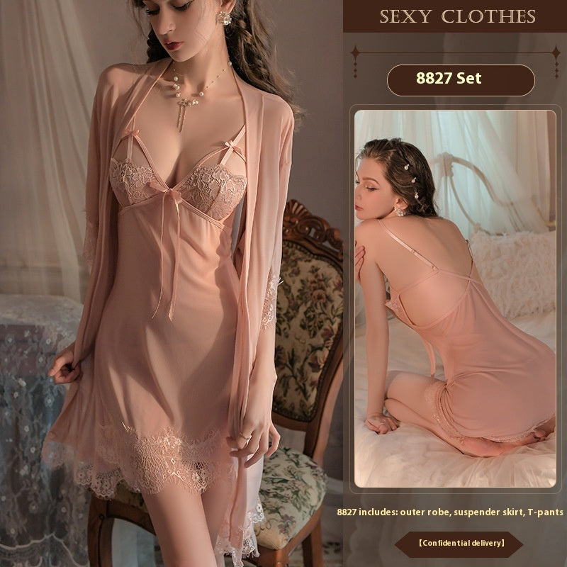 Lingerie Night Skirt Suit