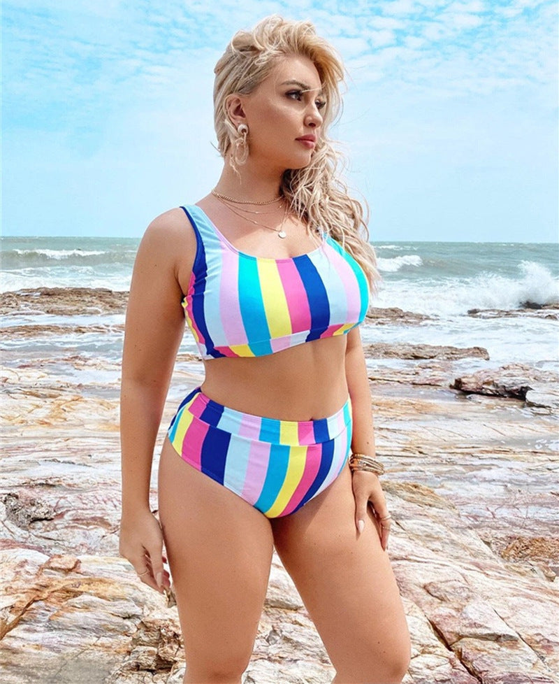 Women's Plus Size Split Bikini