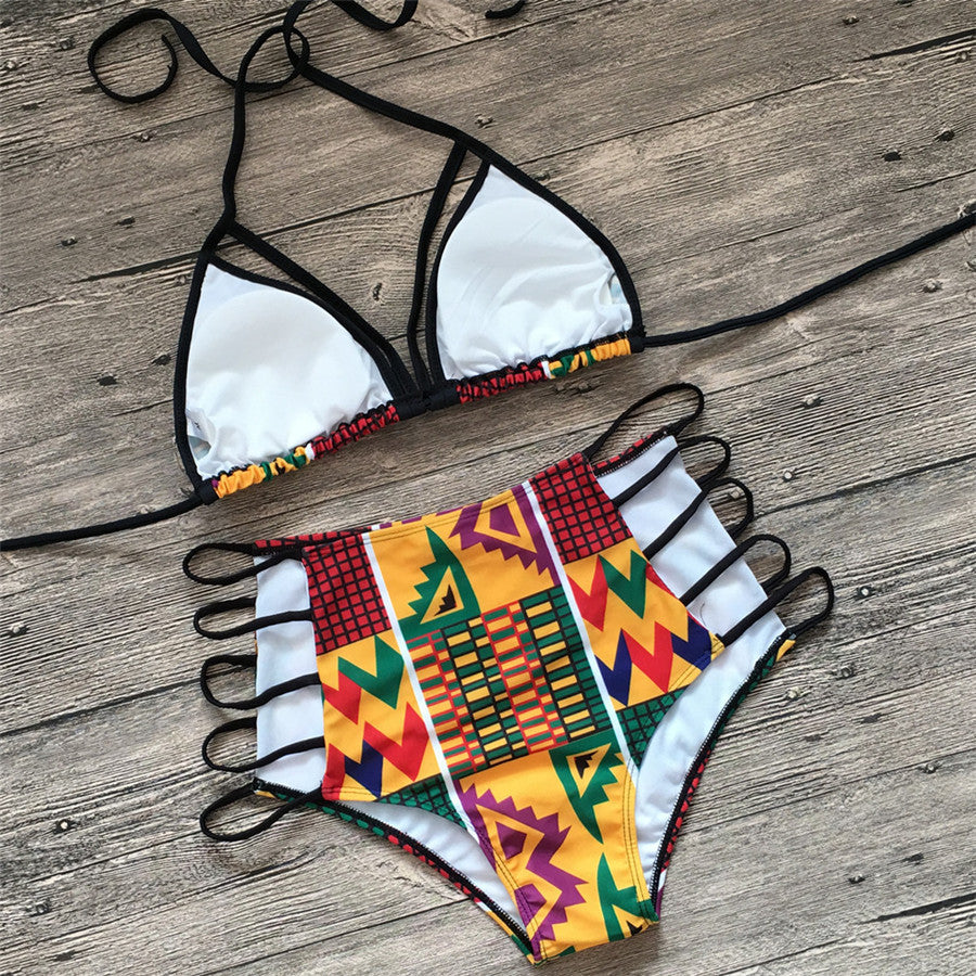 Women's Split Bikini Swimsuit Digital Printing