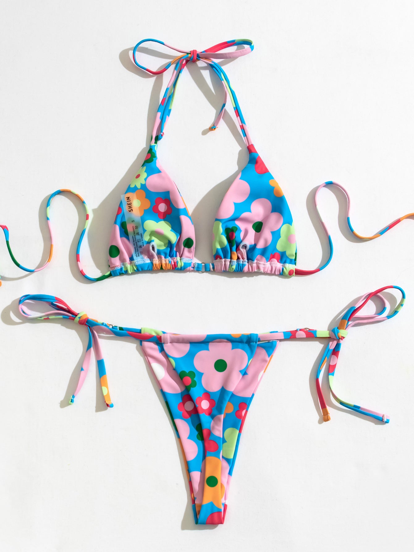 Ladies Fashion Personality Print Split Bikini