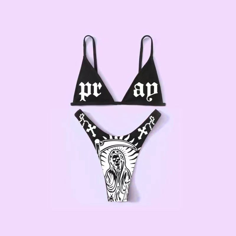 Bikini Swimsuit Funny Punk Women