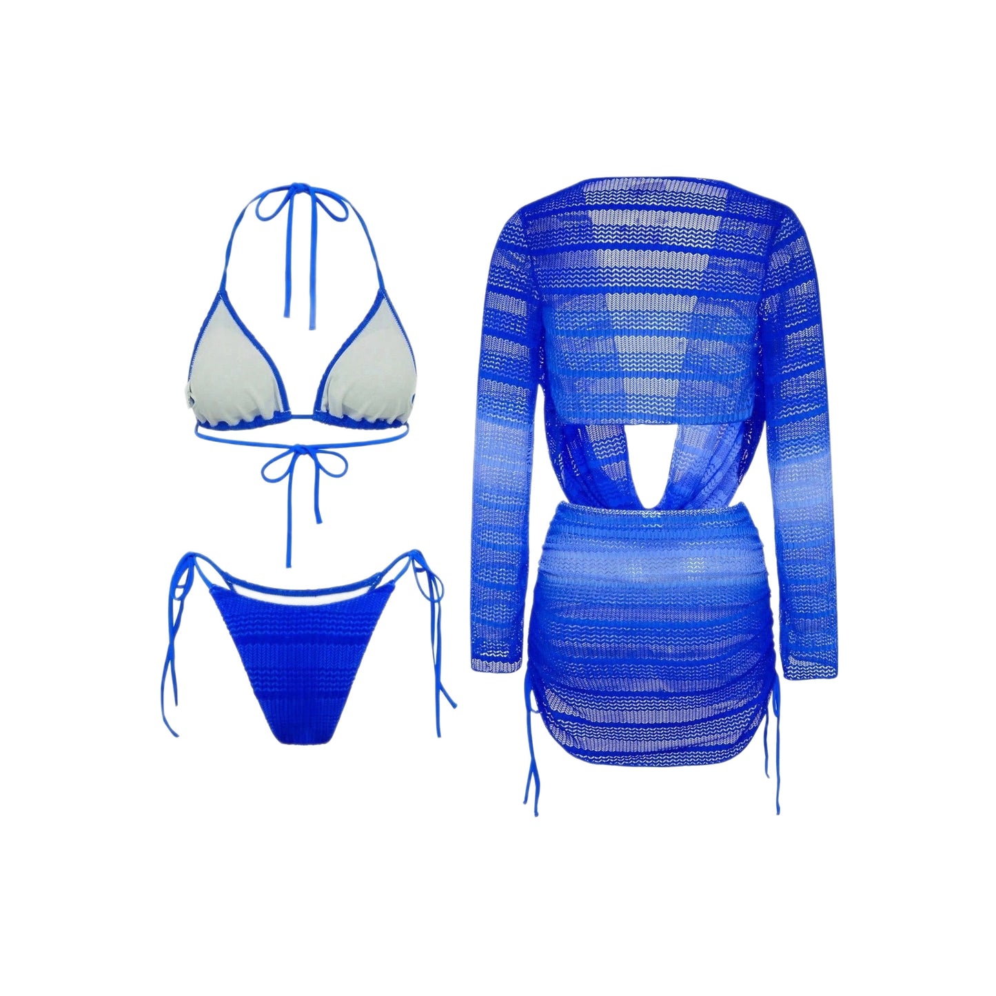 Pop Bikini Four-piece Set