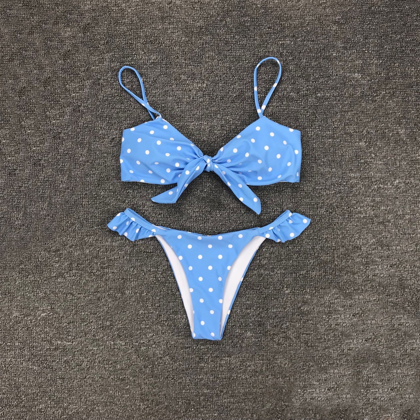 Polka Dot Bowknot European And American Beach Bikini