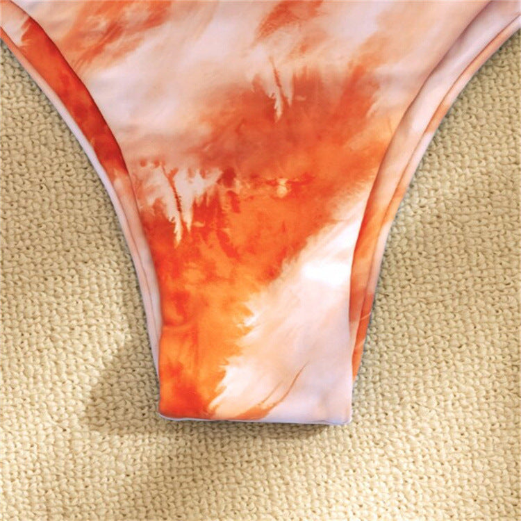 Tie-dye Mesh Bikini