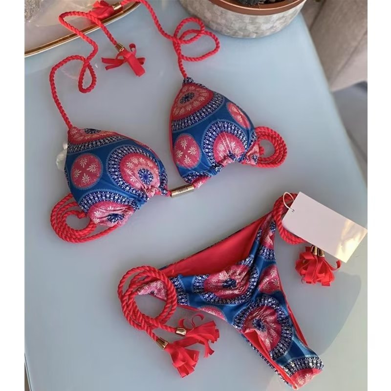 Seaside Hand-knitted Rope Bikini