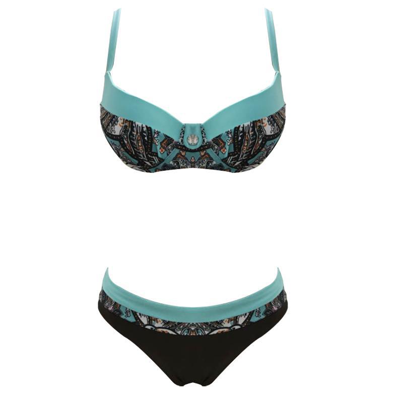 Multi-color Push Up Bikini Plus Size S-2XL Swimsuit Bikini