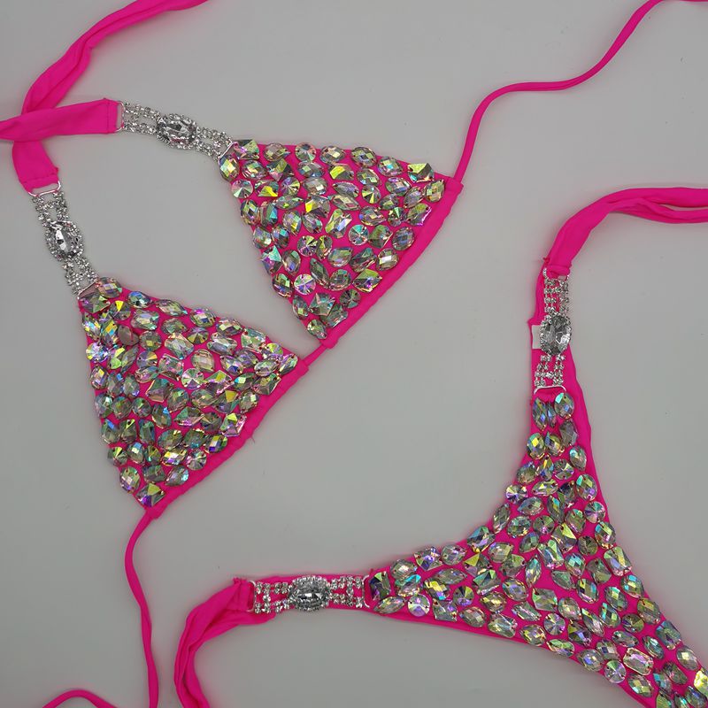 Women's Diamond Alloy Accessories Bikini Swimsuit