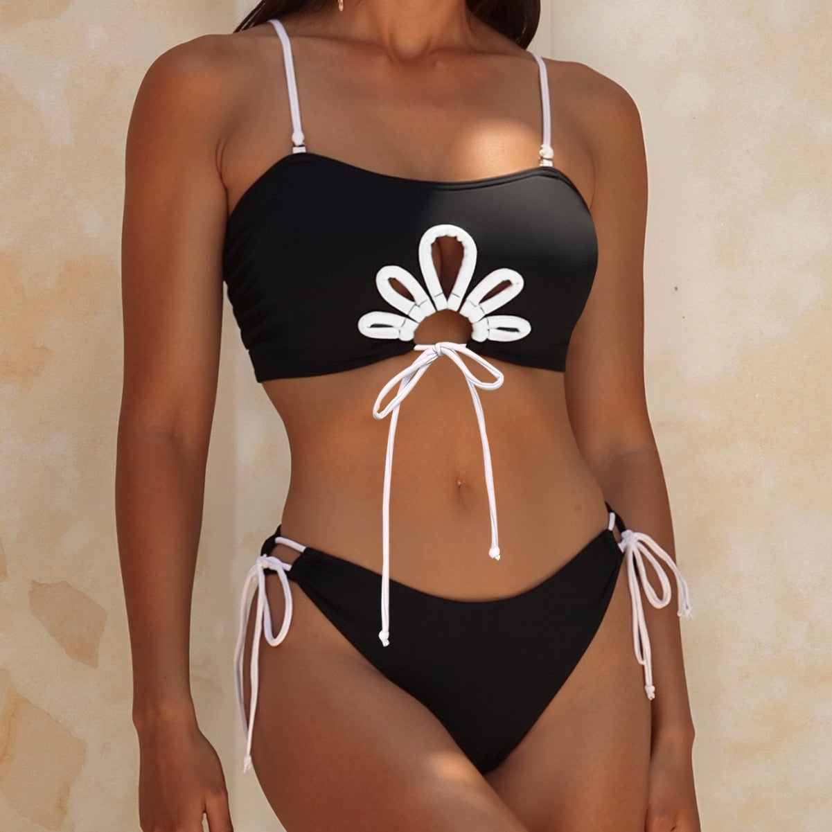 Strapless Detachable Shoulder Strap Bikini
