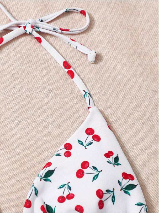 Tatil Bölünmüş Halter Bikini